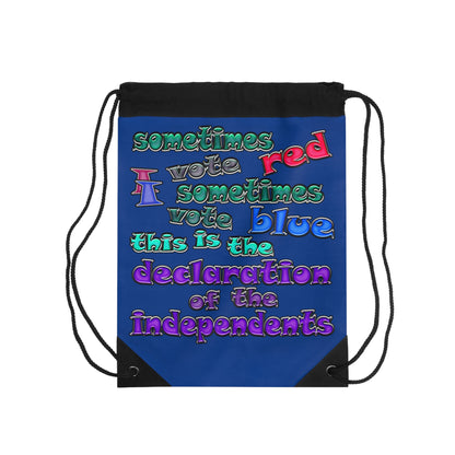 declaration of the independents - Drawstring Bag (dark blue)