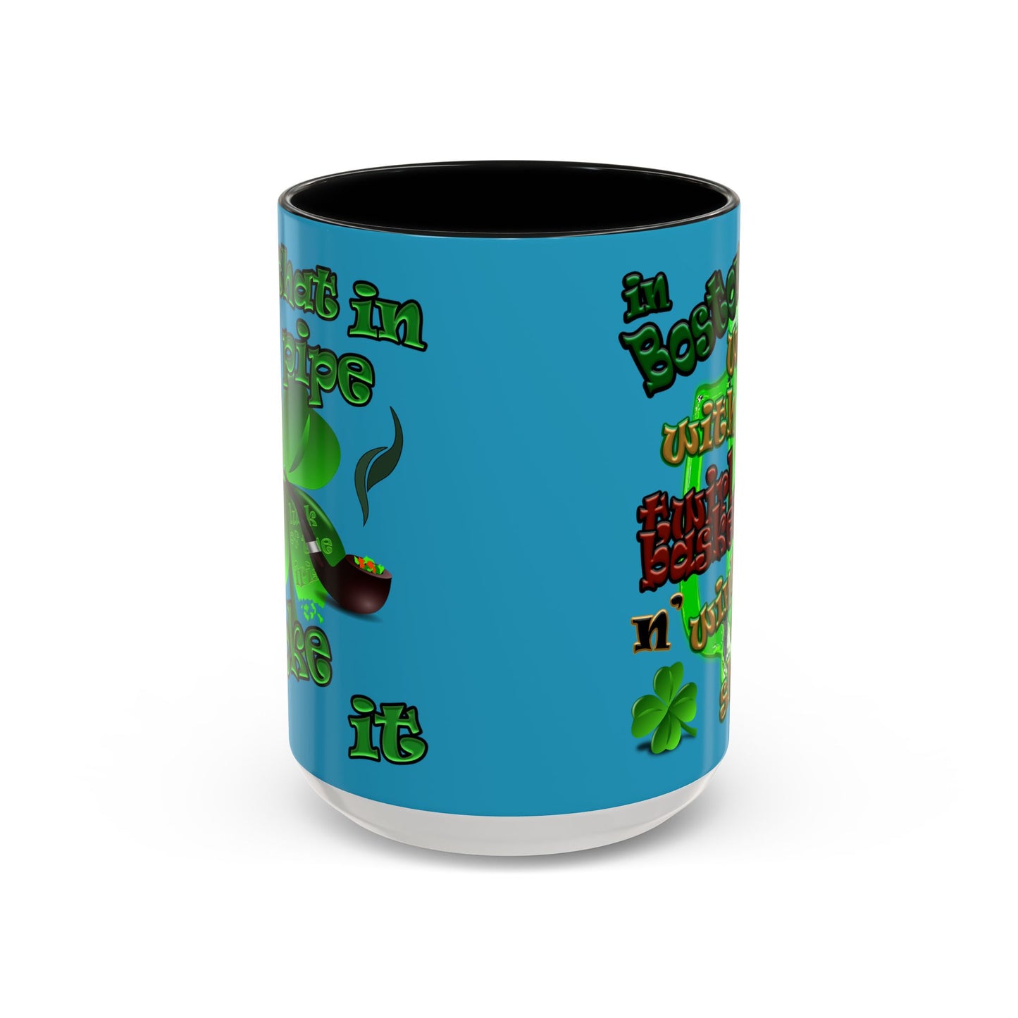 celtics logo - Accent Mug (turquoise)