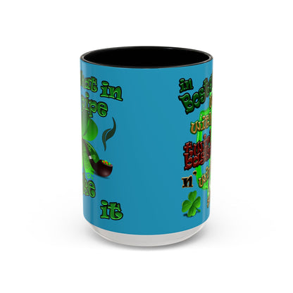 celtics logo - Accent Mug (turquoise)