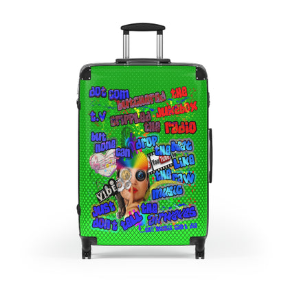 drop the beat - Suitcase (logo green)