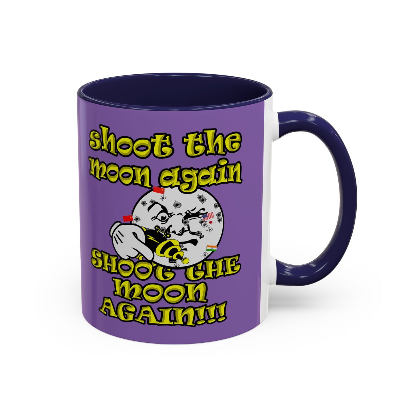 shoot the moon again - Accent Mug (light purple)