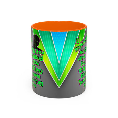 noticed you noticing - Accent Mug (rainbow split)