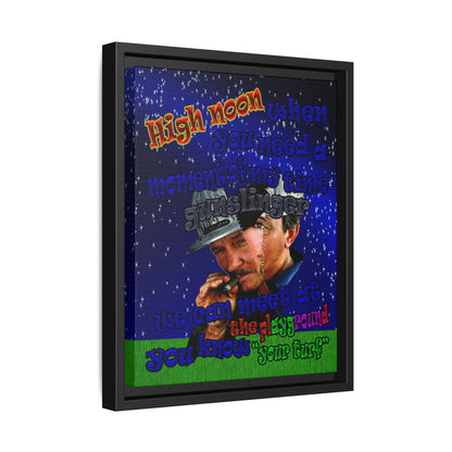 high noon - framed canvas art ('snoops' background)