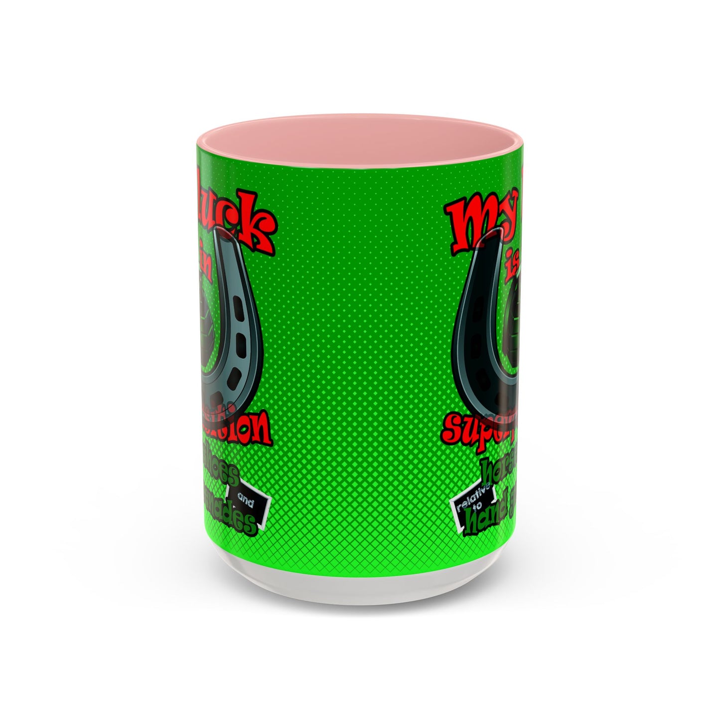 my luck - Accent Mug (logo green)