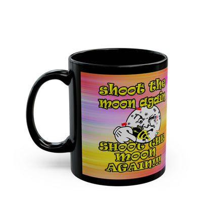 shoot the moon again - Black Mug (color blur)