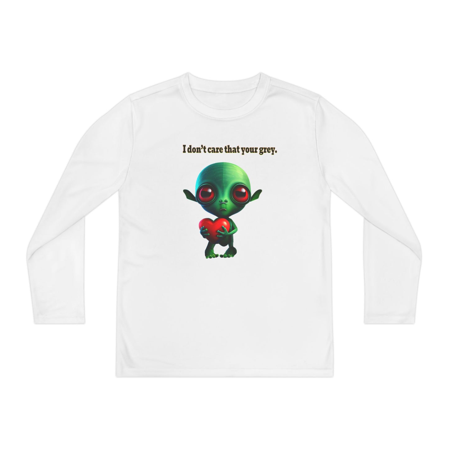 I don't care that your grey - Youth Long Sleeve Competitor Tee