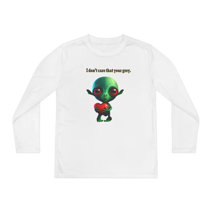 I don't care that your grey - Youth Long Sleeve Competitor Tee