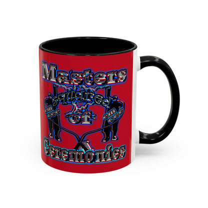 em cee squared - Accent Mug (dark red)