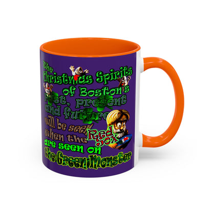 christmas spirits of boston - Accent Mug (purple)