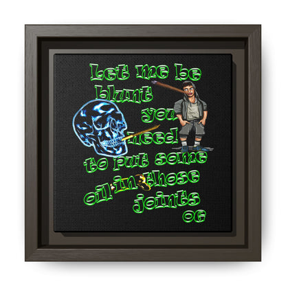 og - framed canvas art (black)