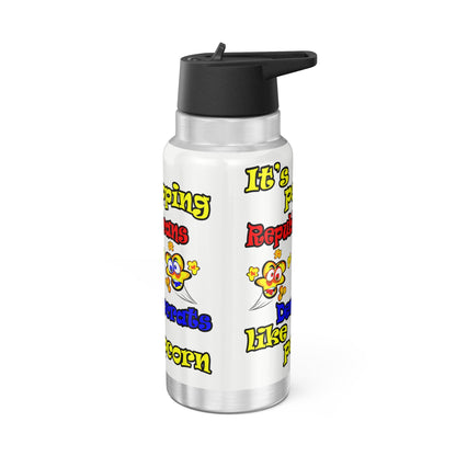 popping like popcorn - Gator Tumbler, 32oz (white)