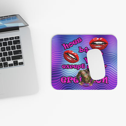 hoes b4 bros - Mouse Pad (Rectangle) (purple wave)