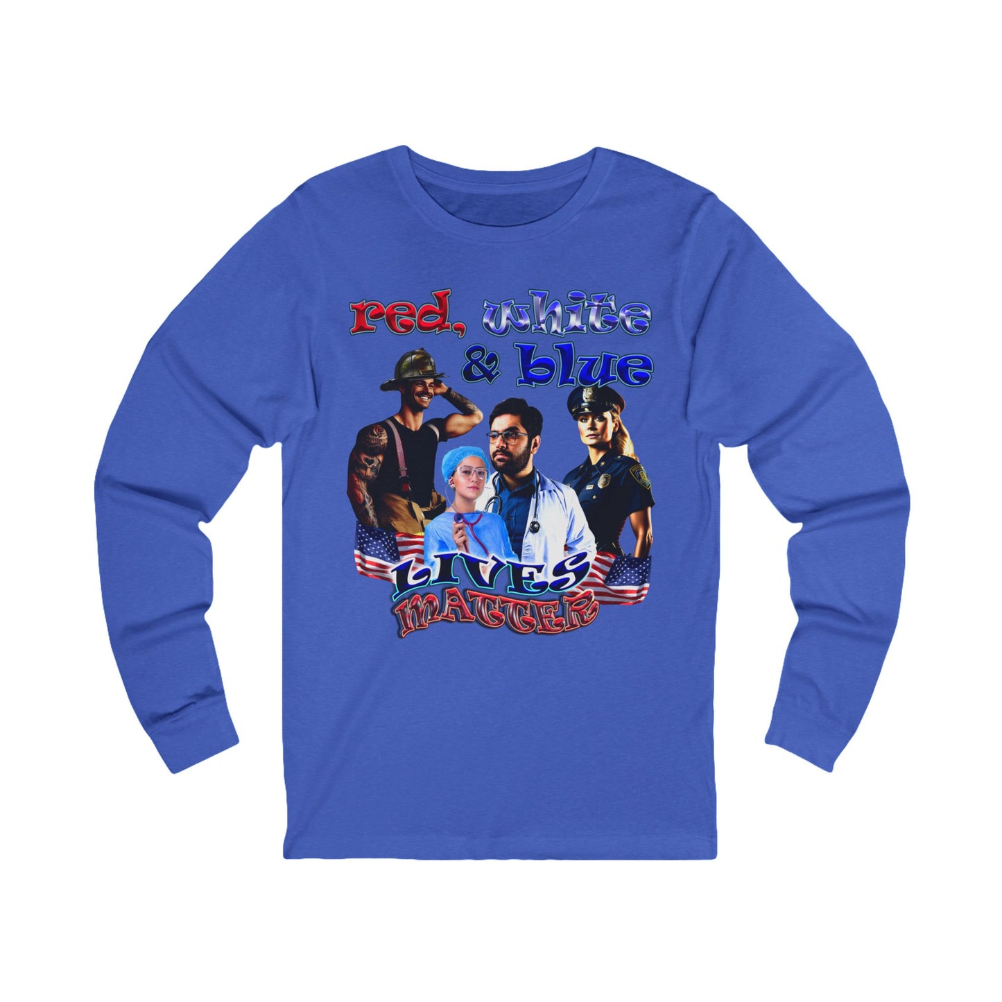 rw&b lives matter - Unisex Jersey Long Sleeve Tee
