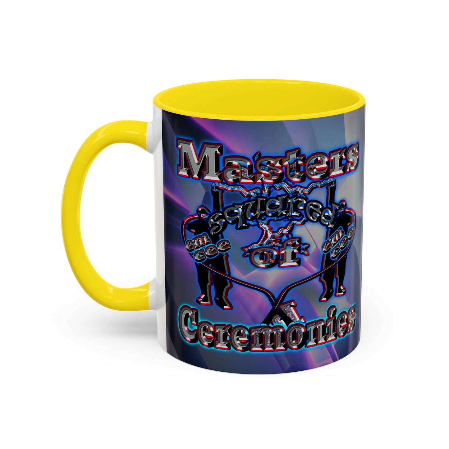 em cee squared - Accent Mug (grey-pink wave)