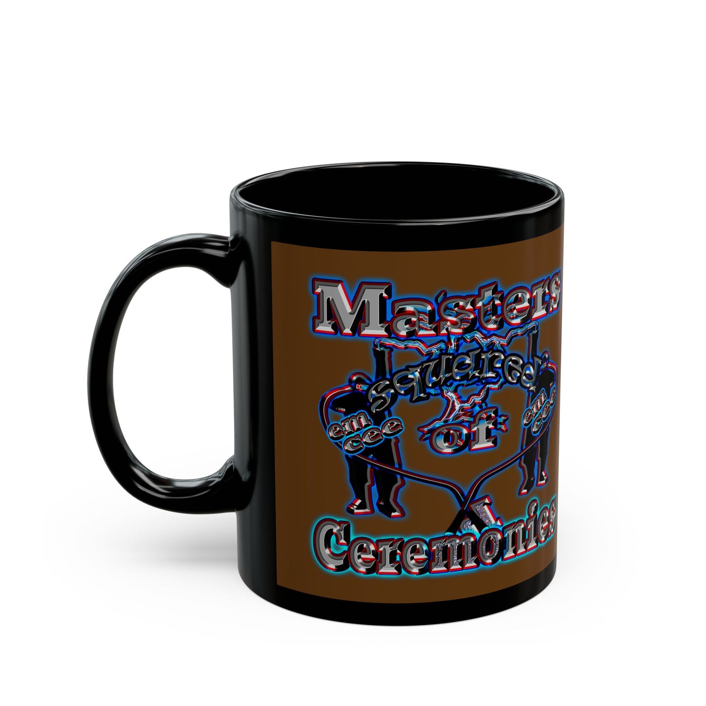 em cee squared - Black Mug (brown)