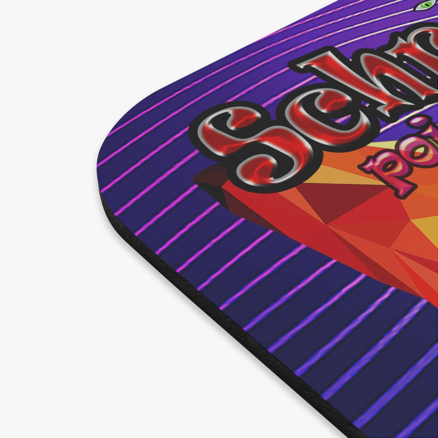 schrodinger's cat - Mouse Pad (Rectangle) (purple wave)