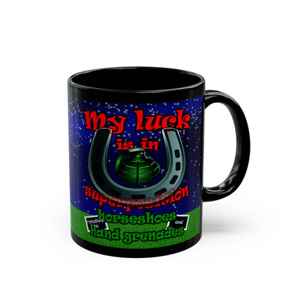 my luck - Black Mug ('snoops' background)
