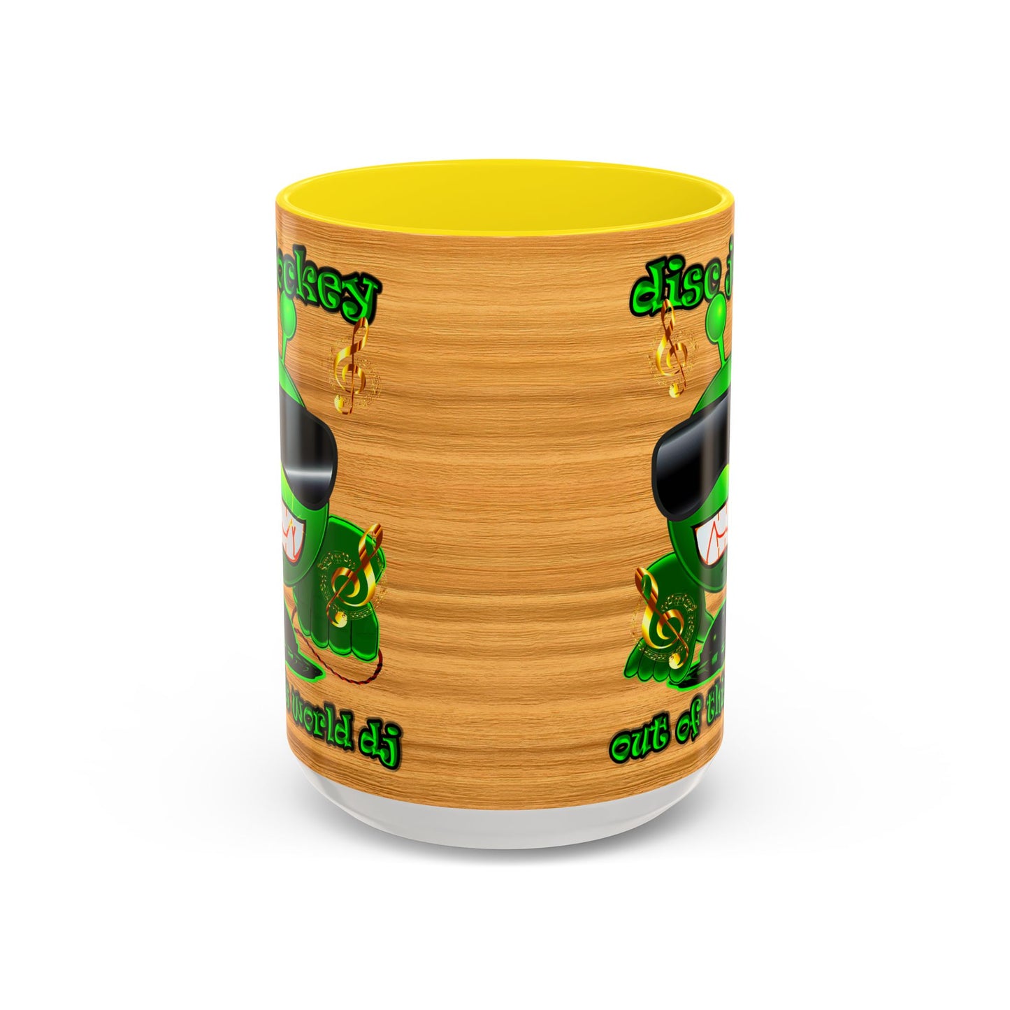 disc jockey - Accent Mug (butterscotch wood finish)