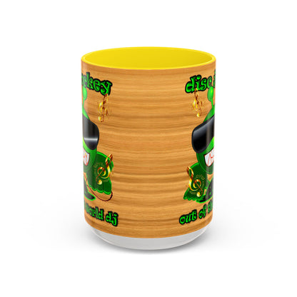 disc jockey - Accent Mug (butterscotch wood finish)