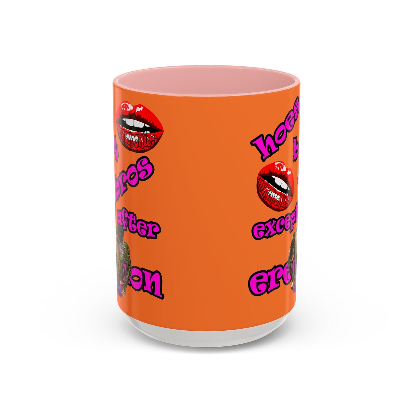 hoes b4 bros - Accent Mug (crusta)