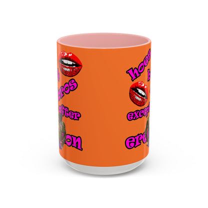 hoes b4 bros - Accent Mug (crusta)