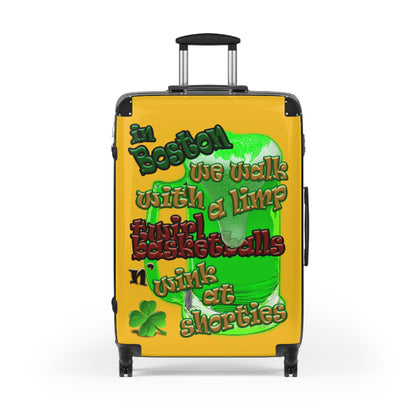 celtics logo - Suitcase (yellow)