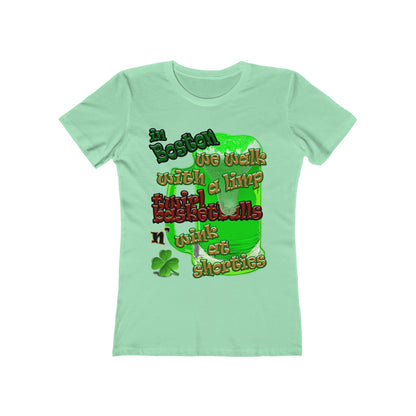 celtics logo - Women's The Boyfriend Tee