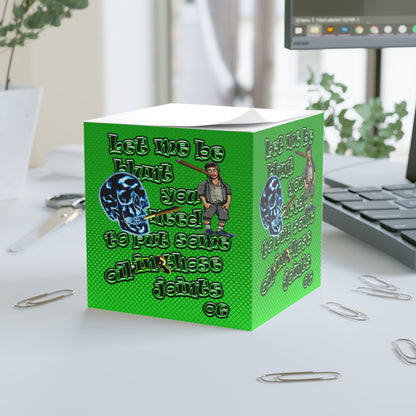 og - note cube (logo green)