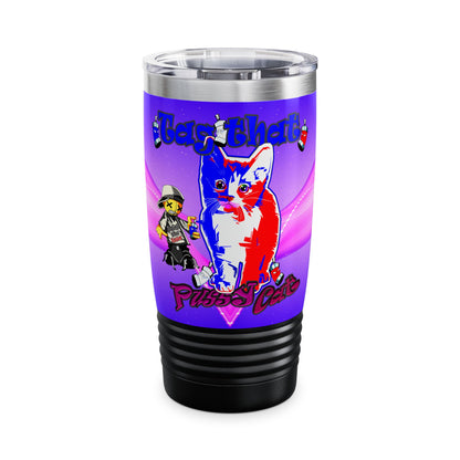 tag that - Ringneck Tumbler, 20oz (purple-pink wave)