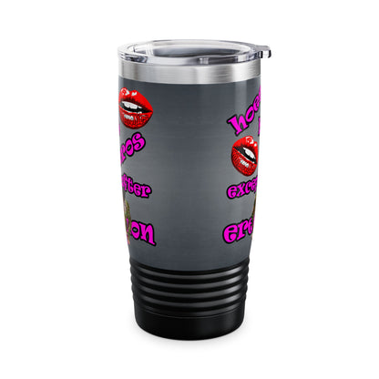 hoes b4 bros - Ringneck Tumbler, 20oz (grey-light grey)
