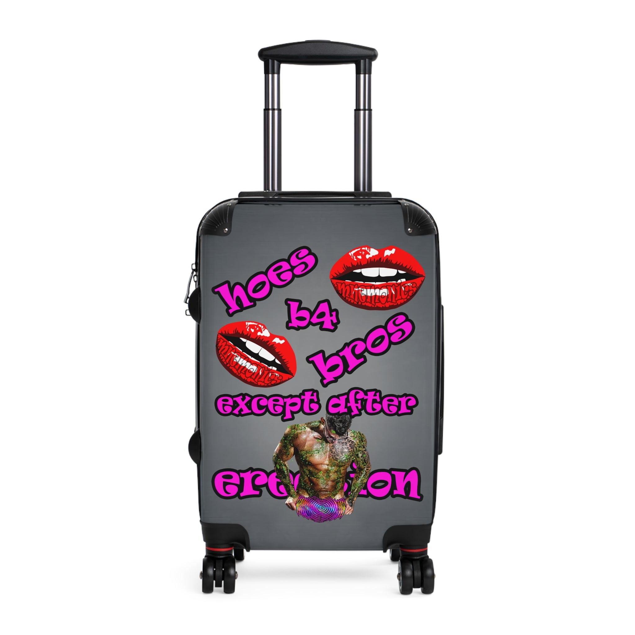 hoes b4 bros - Suitcase (grey-light grey)