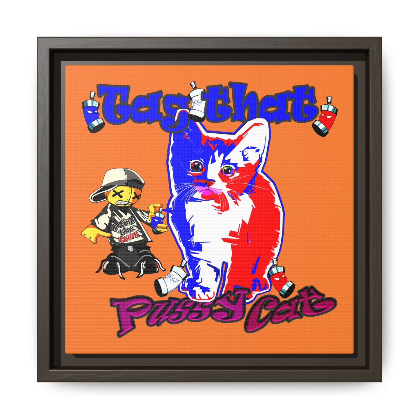 tag that - framed canvas art (crusta)