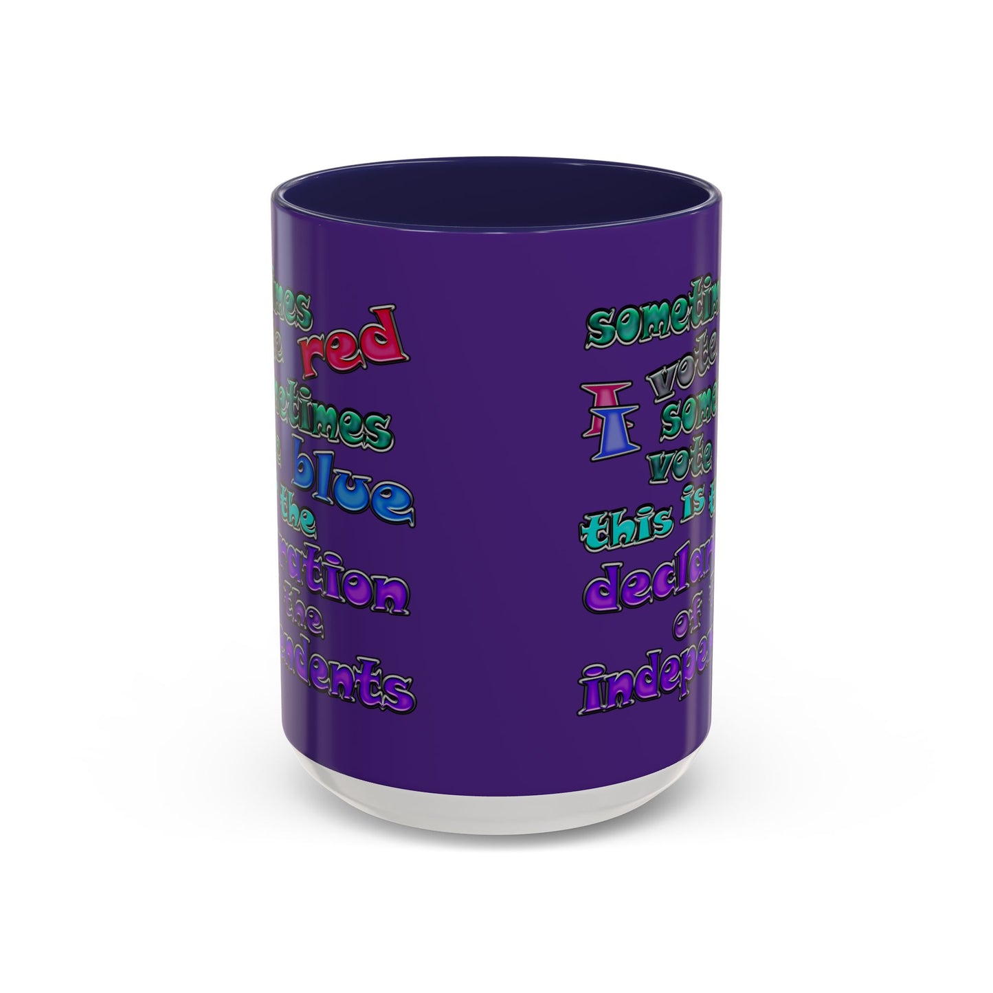 declaration of the independents - Accent Mug (purple)