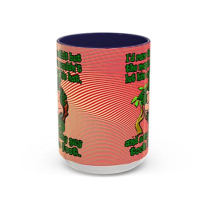 turtle race - Accent Mug (yellow-orange wave)