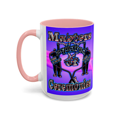 em cee squared - Accent Mug (purple-pink wave)