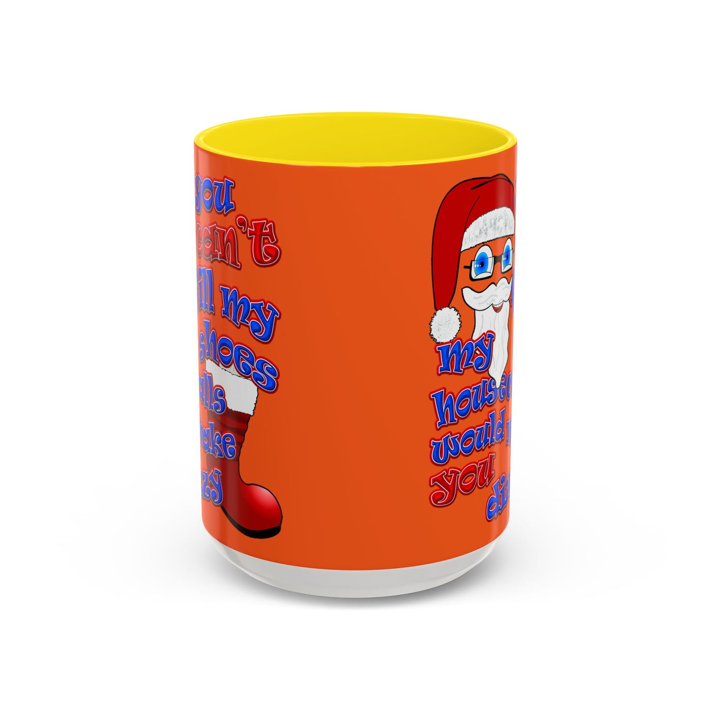 santa's shoes - Accent Mug (orange)