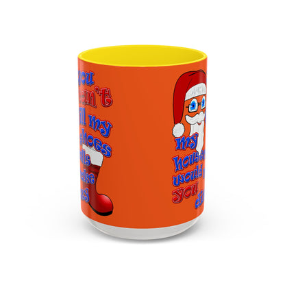 santa's shoes - Accent Mug (orange)