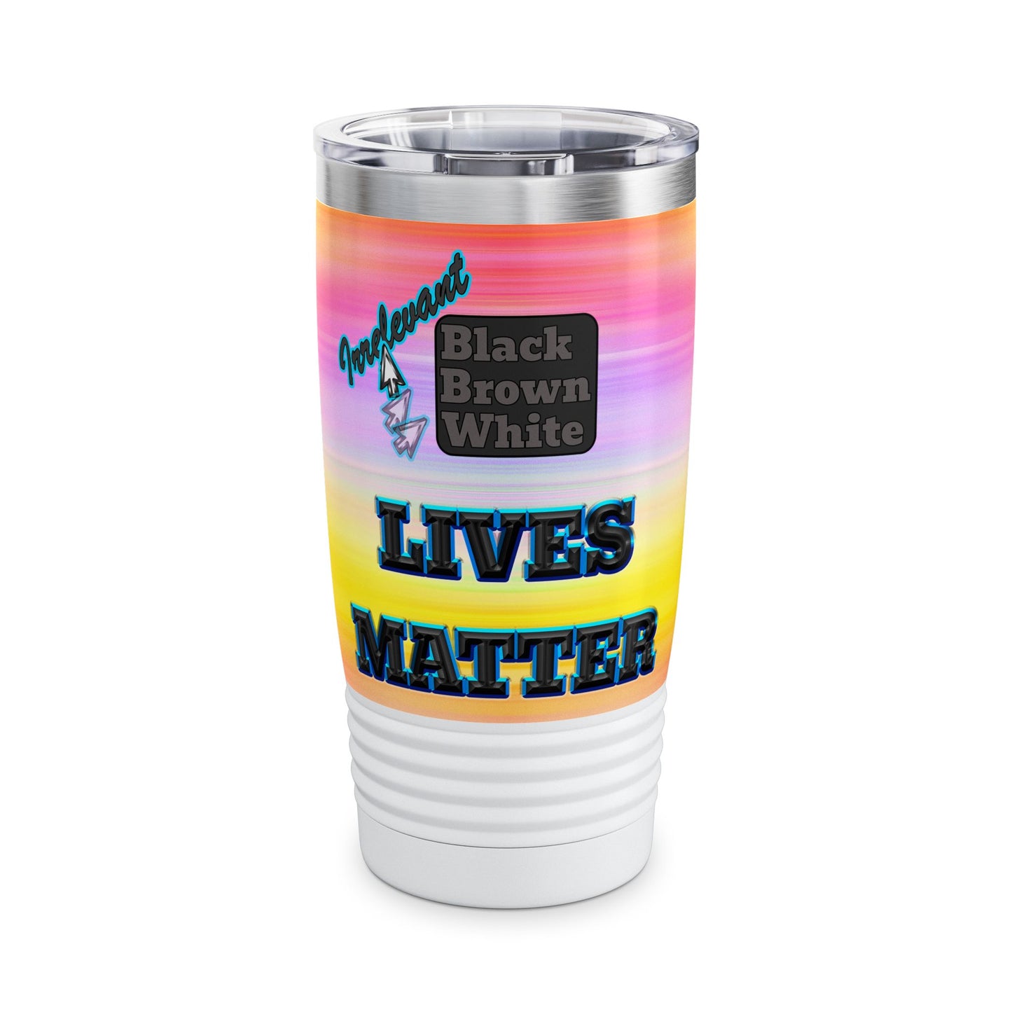 irrelevant - Ringneck Tumbler, 20oz (color blur)