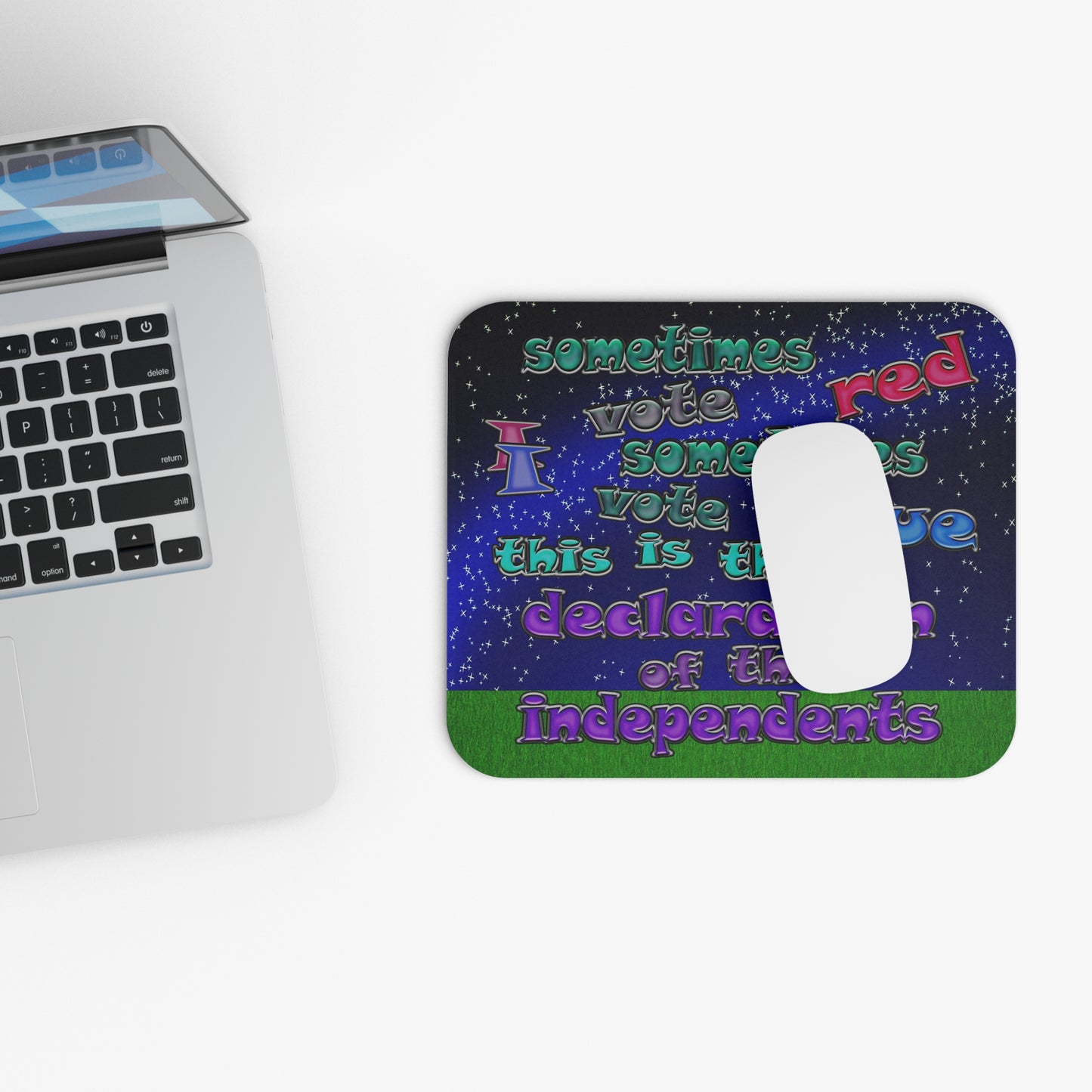 declaration of the independents - Mouse Pad (Rectangle) ('snoops' background)