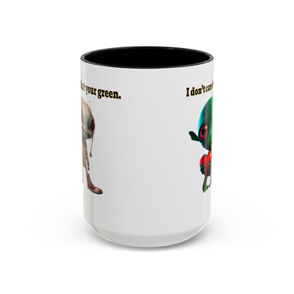 I don't care that your grey - Accent Mug (white)