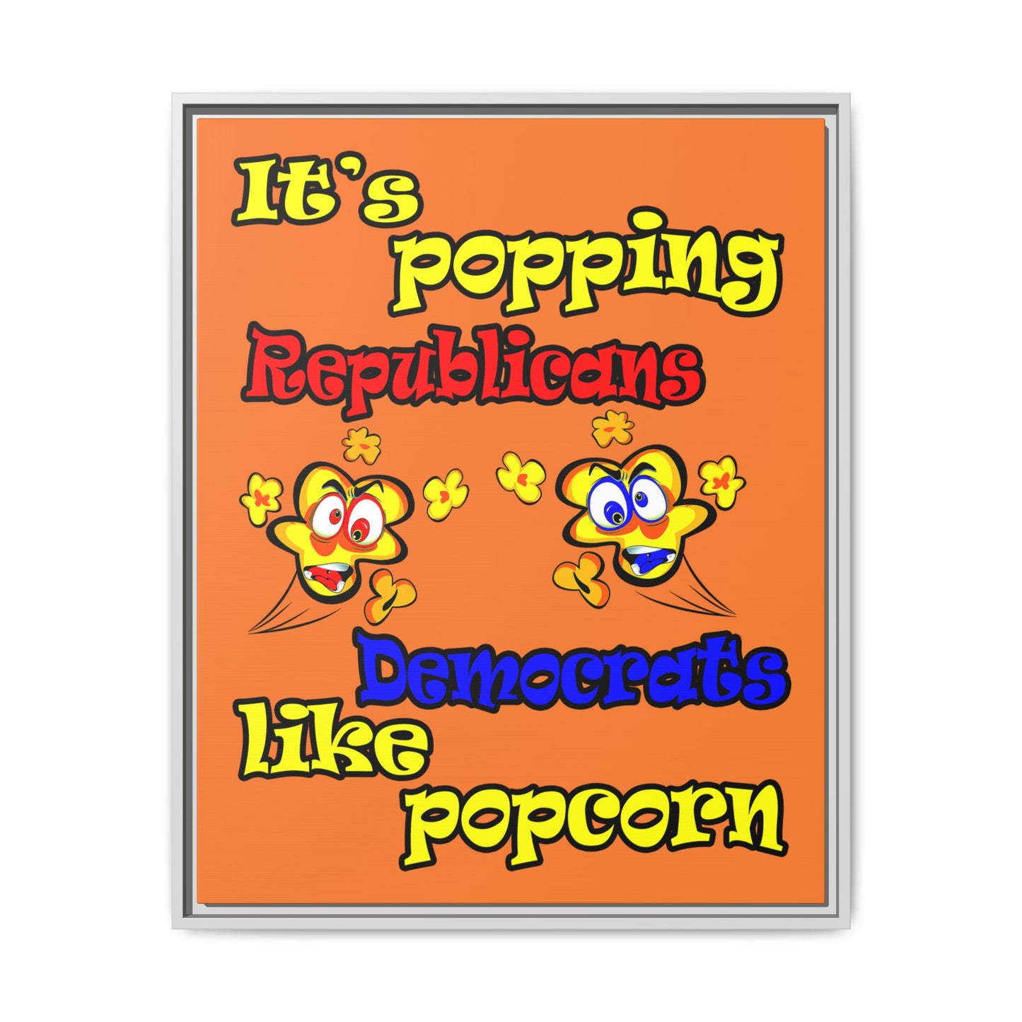 popping like popcorn - framed canvas art (crusta)