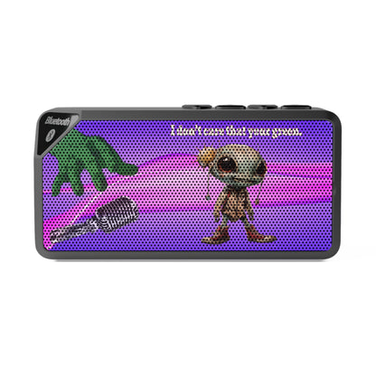 I don't care that your green - Jabba Bluetooth Speaker (purple-pink wave)