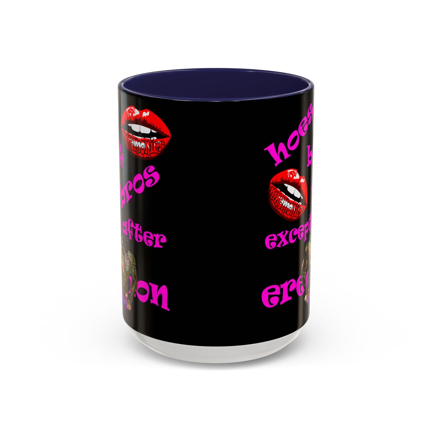 hoes b4 bros - Accent Mug (black)