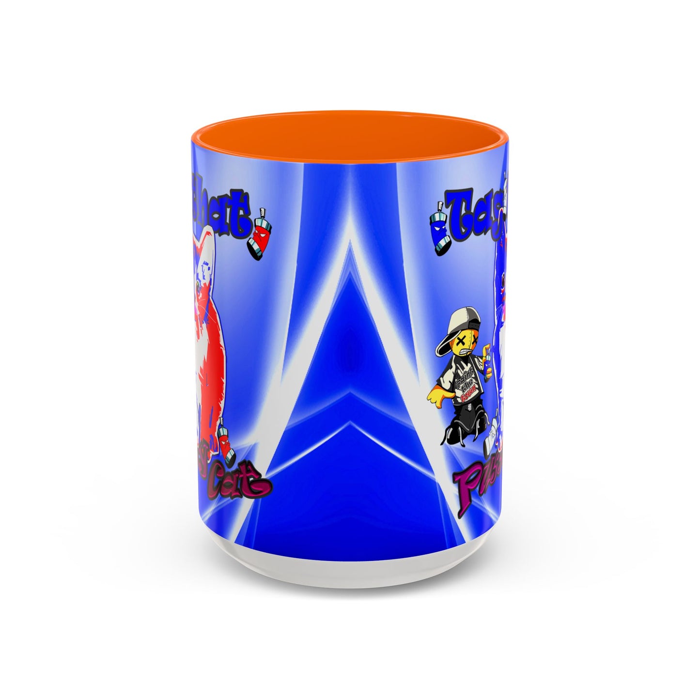 tag that - Accent Mug (blue-white wave)