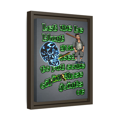 og - framed canvas art (grey-light grey)