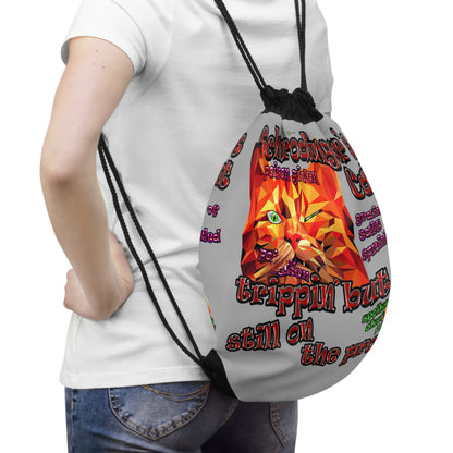schrodinger's cat - Drawstring Bag (light grey)
