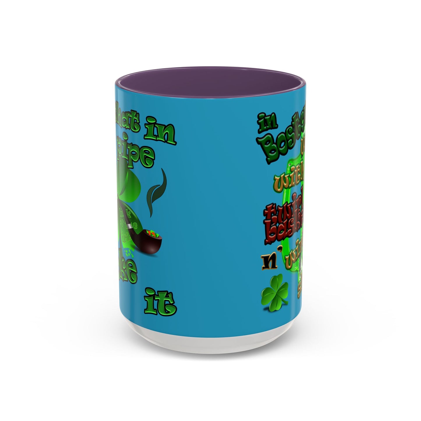 celtics logo - Accent Mug (turquoise)