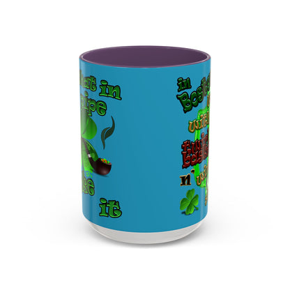 celtics logo - Accent Mug (turquoise)