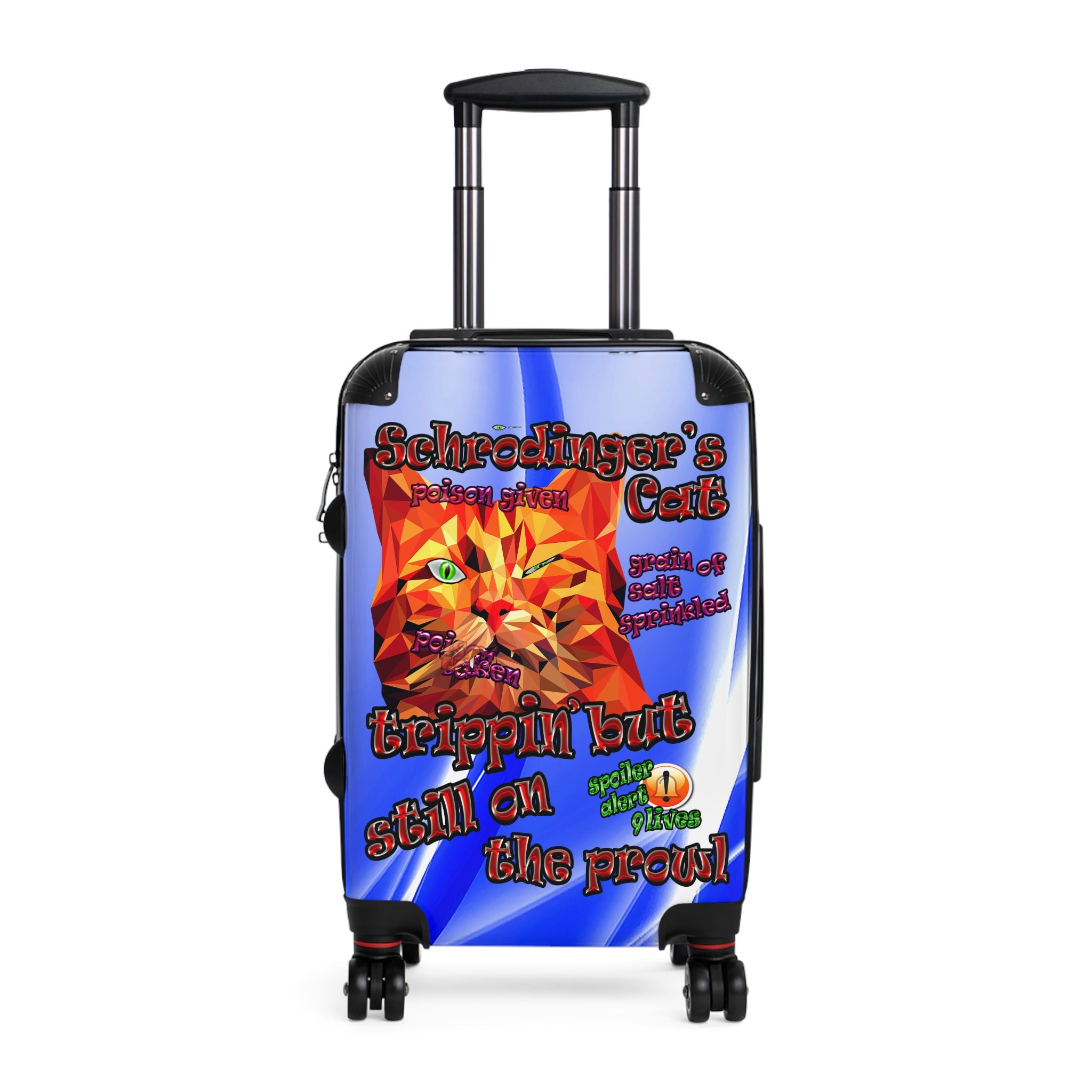 schrodinger's cat - Suitcase (blue-white wave)