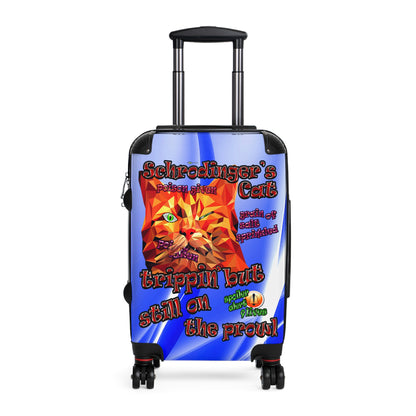 schrodinger's cat - Suitcase (blue-white wave)